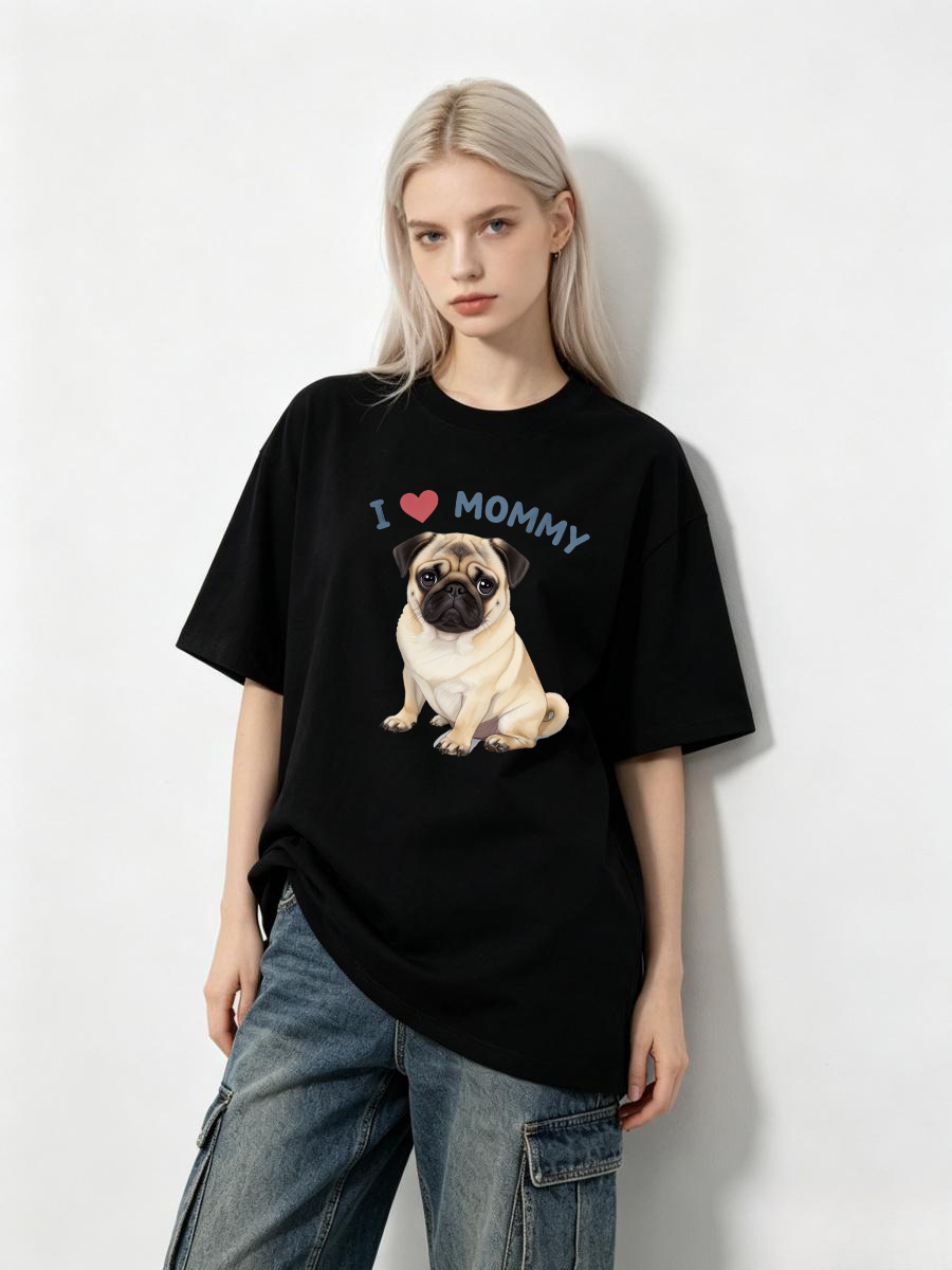 Embroidery Moisturizer - Kaos T-Shirt Motif Hewan Peliharaan Slim