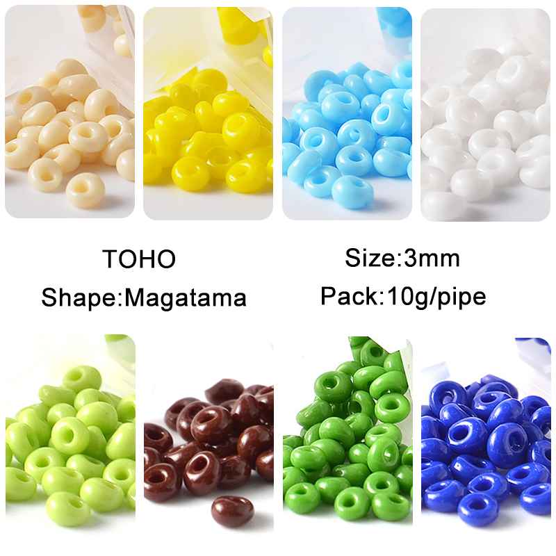 Embroidery Glass Beads - 3Mm Manik TOHO Jepang Bentuk Magatama