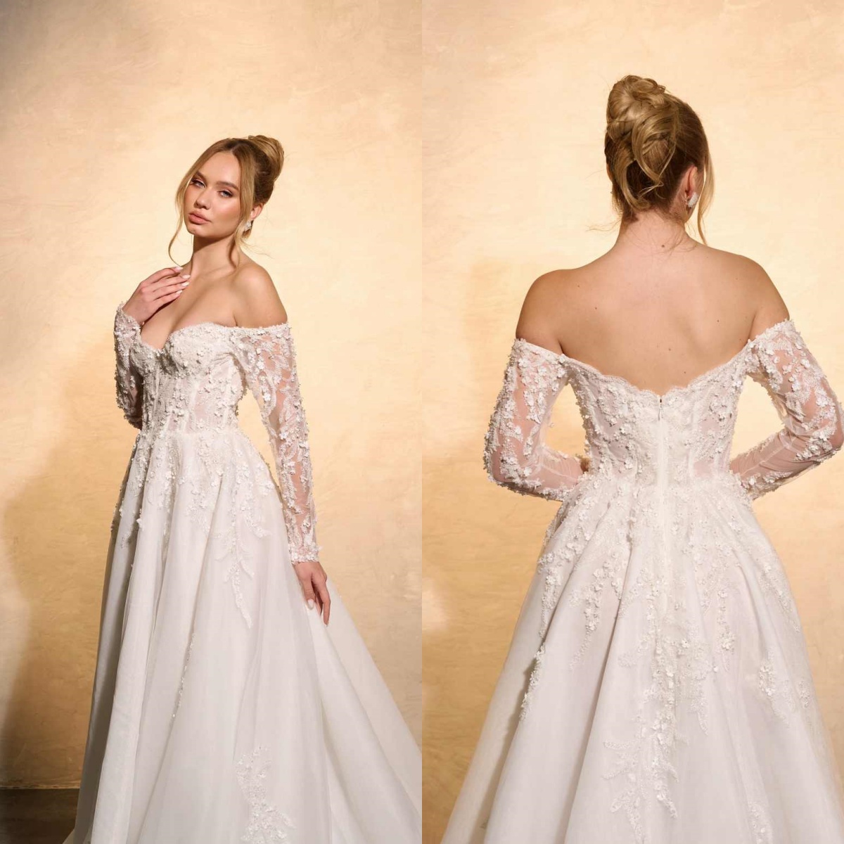 Embroidery Online Designs - Gaun Pengantin Elegan Gaun Putri Panjang