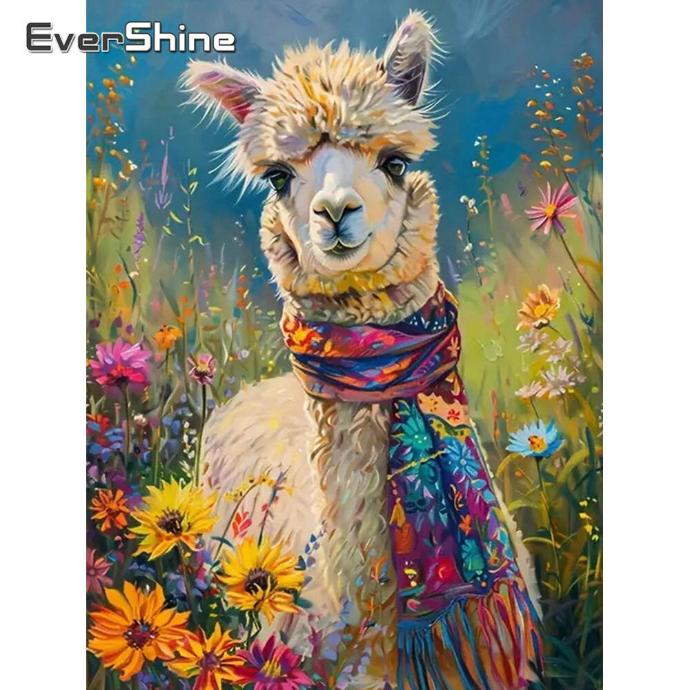Embroidery Daisy - Evershine Lukisan Berlian Anjing Hewan Gambar