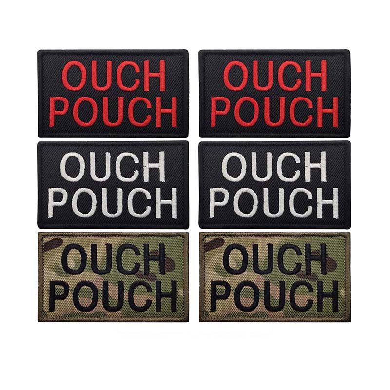 Embroidery Backpack Kit - 8*5CM OUCH POUCH / Patch Huruf