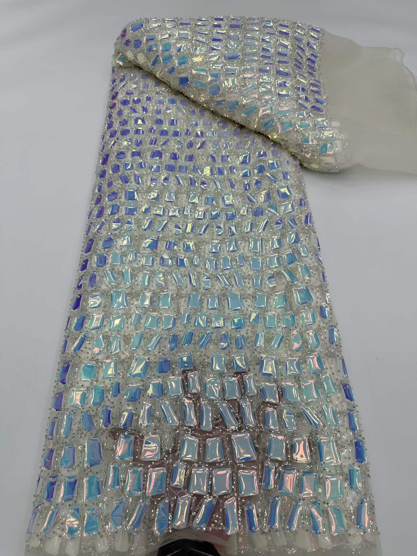 Embroidery Net Dress - 5 Yard Kain Tulle Jaring Nigeria