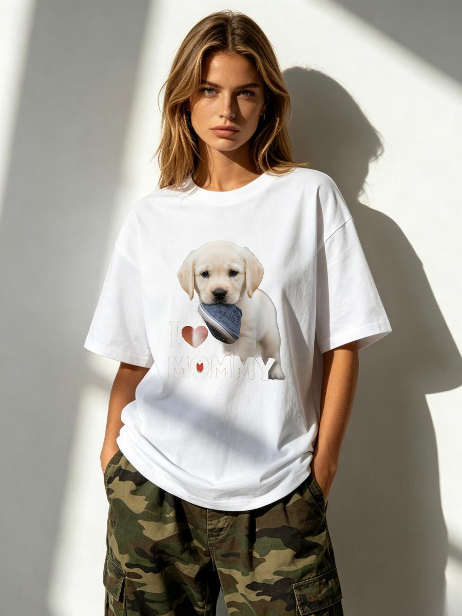 Embroidery Moisturizer - Kaos T-Shirt Motif Hewan, Nyaman, Sistem