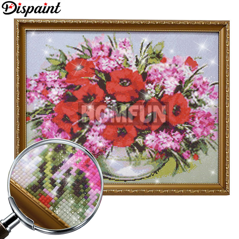 Dispaint Lukisan Berlian 5D DI - Embroidery Yellow Flower ulasan dan harga