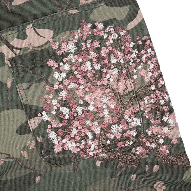 Celana Jeans Pria Y2K Bordir S - Embroidery Jeans Sakura ulasan dan harga