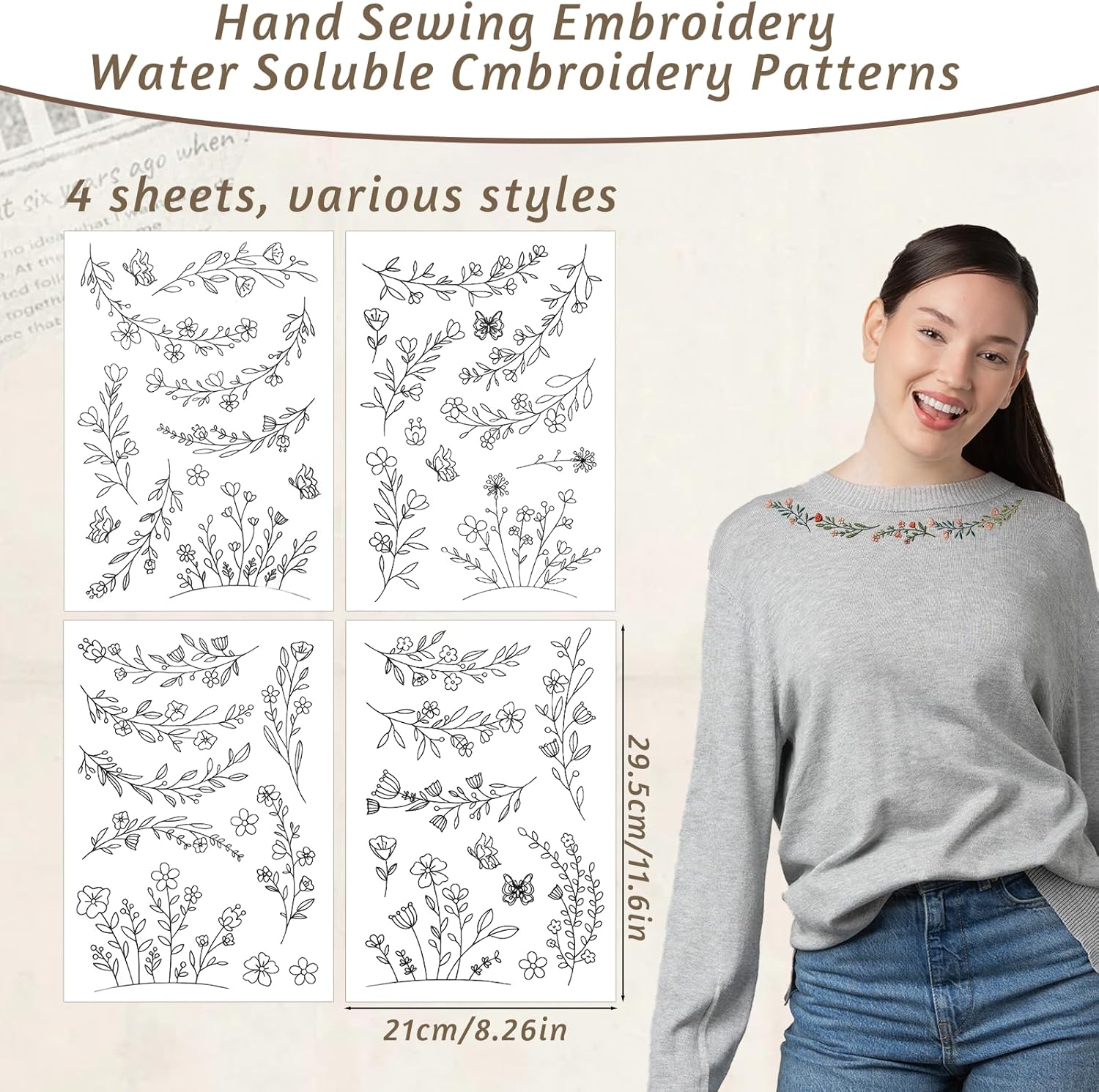 Kertas Bordir Larut Air Stick  - Embroidery Daisy ulasan dan harga