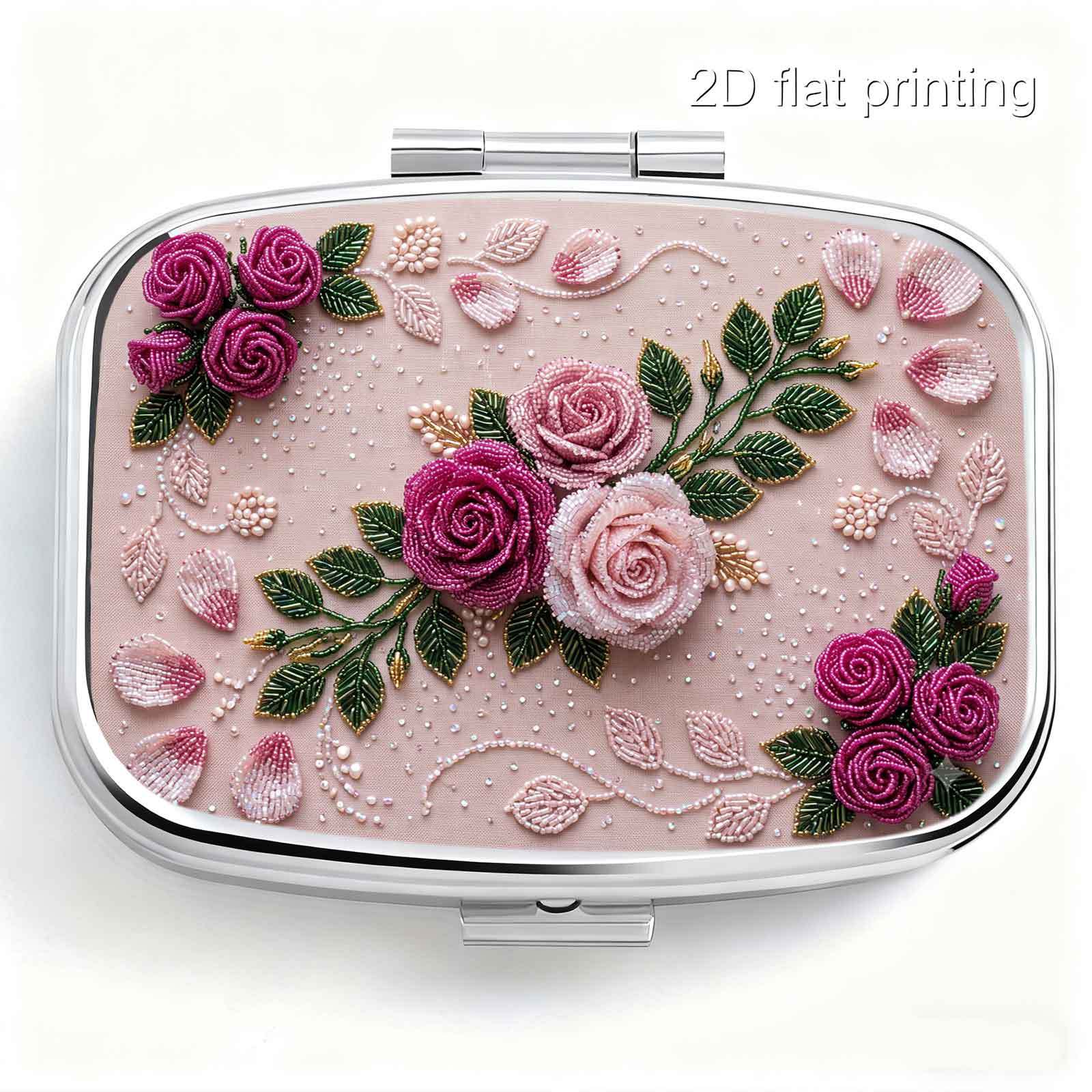 Kotak Pil Mini Dua Kompartemen - Embroidery Moisturizer ulasan dan harga