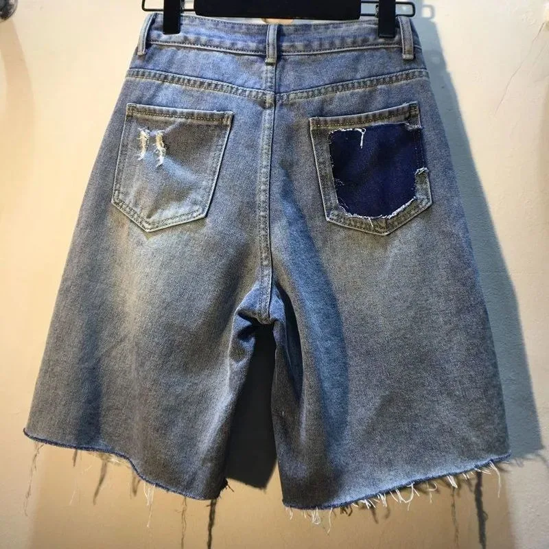 Celana Pendek Jeans Wanita Hig - Embroidery Jeans Sakura ulasan dan harga