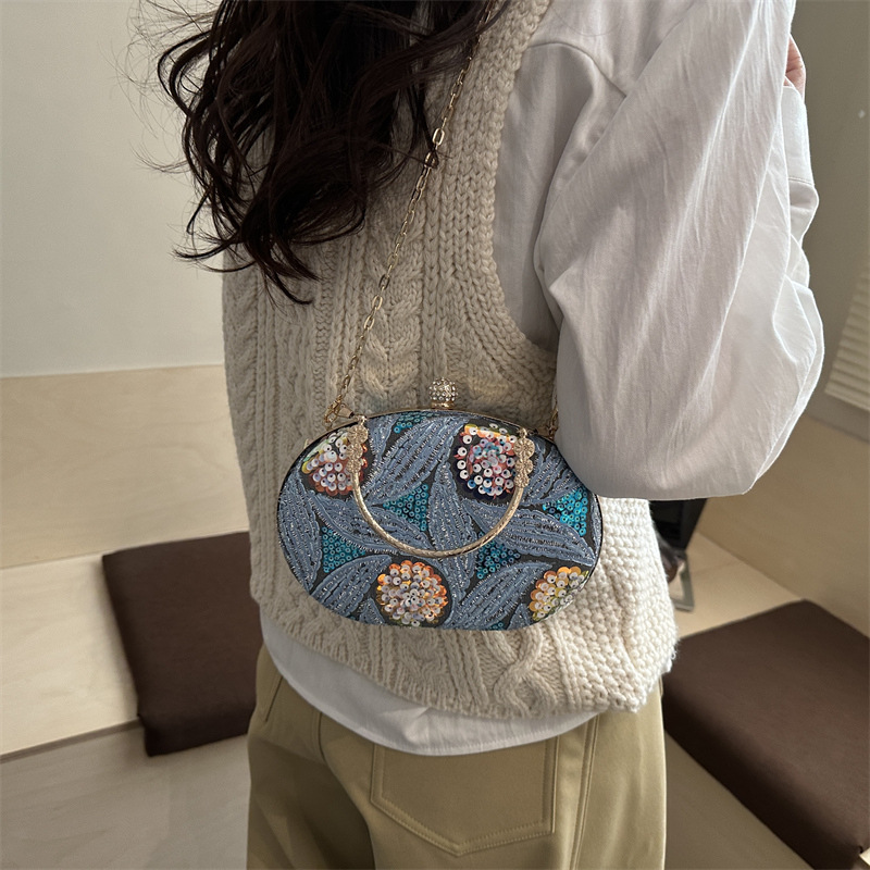 Dompet Clutch Kecil Bunga Bord - Embroidery Yellow Flower ulasan dan harga