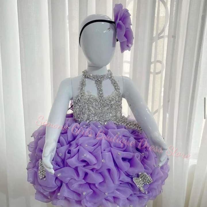 Gaun Gadis Bunga Ruffle Kuning - Embroidery Yellow Flower ulasan dan harga