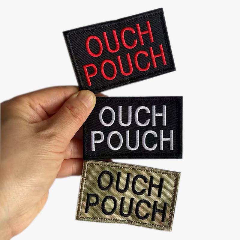 8*5CM OUCH POUCH / Patch Huruf - Embroidery Backpack Kit ulasan dan harga