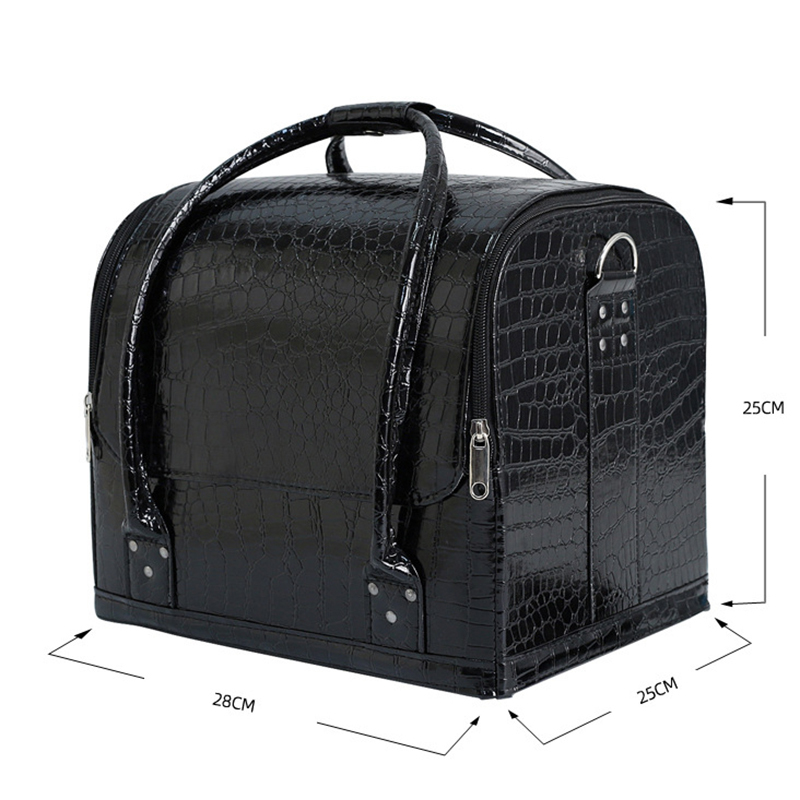 Tas Makeup Pola Buaya Fashion  - Embroidery Backpack Kit ulasan dan harga