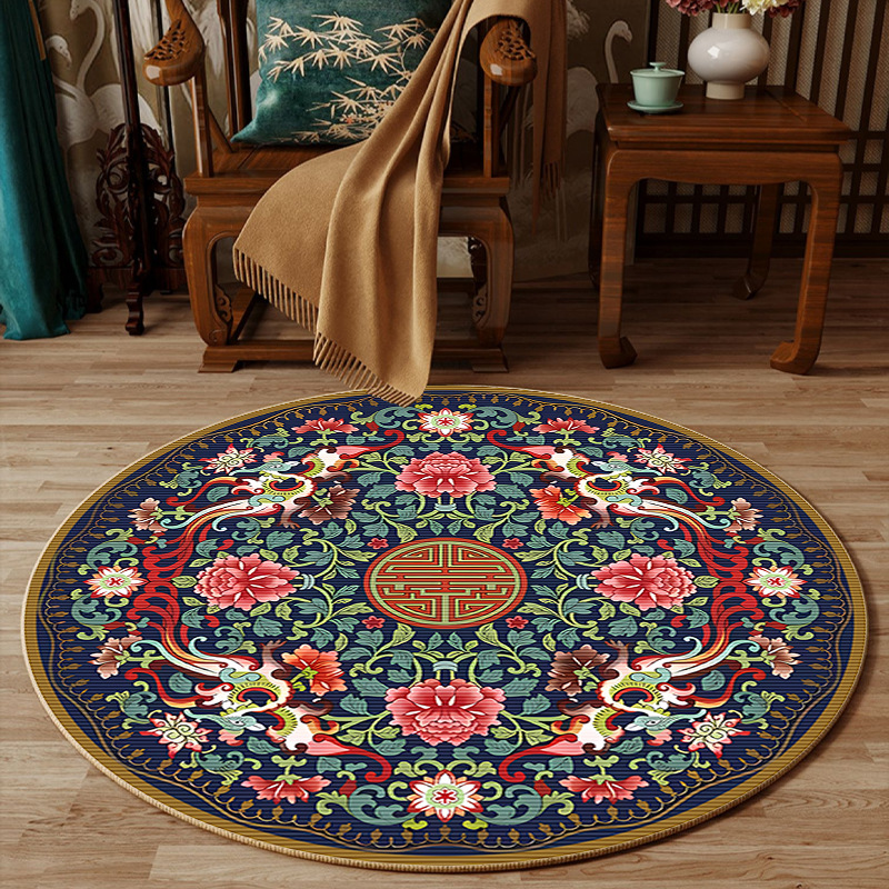 Karpet Bulat Desain Bunga Gaya - Embroidery Online Designs ulasan dan harga