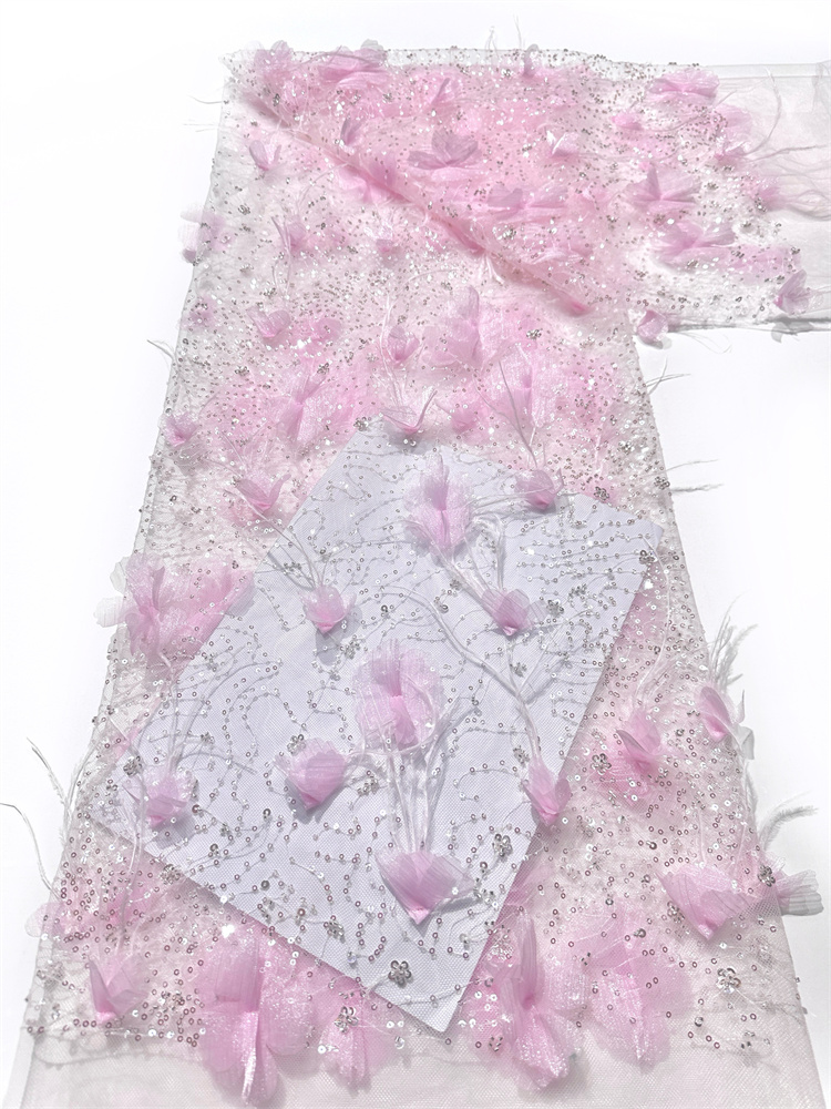 Kain Desain Fashion Baru Mewah - Embroidery Net Dress ulasan dan harga