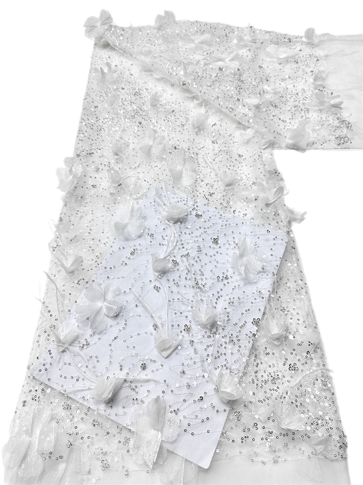Kain Desain Fashion Baru Mewah - Embroidery Net Dress ulasan dan harga