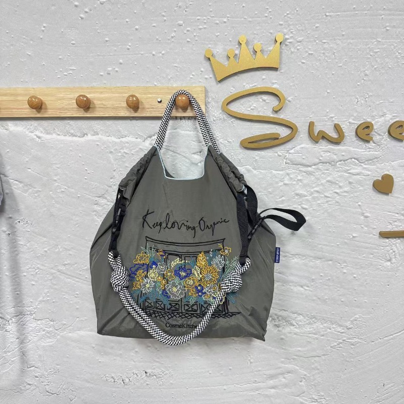 Tas Selempang Nilon Kapasitas  - Embroidery Net Dress ulasan dan harga