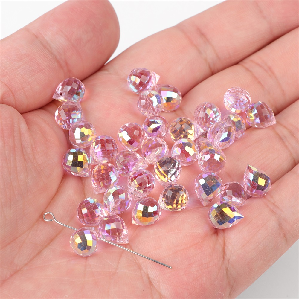 8x10mm liontin manik-manik tet - Embroidery Glass Beads ulasan dan harga
