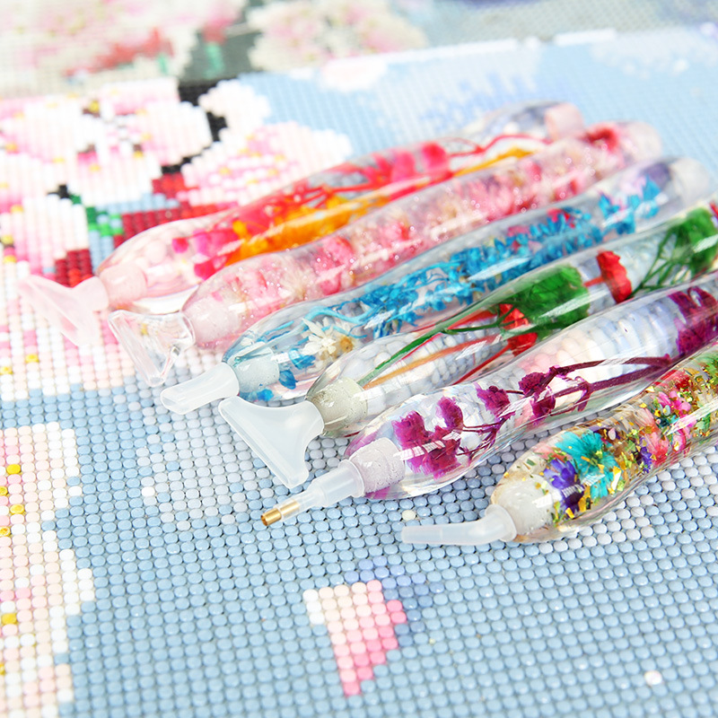 Pena bor titik Resin bunga kri - Embroidery Daisy ulasan dan harga