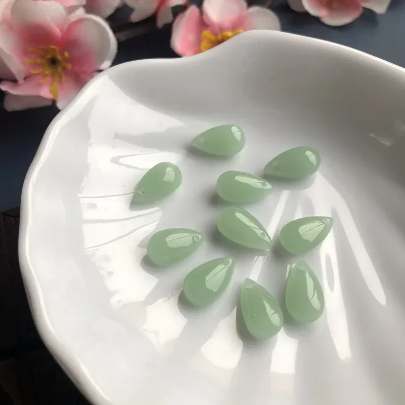 20 Buah 8X14Mm Manik-manik Kac - Embroidery Glass Beads ulasan dan harga