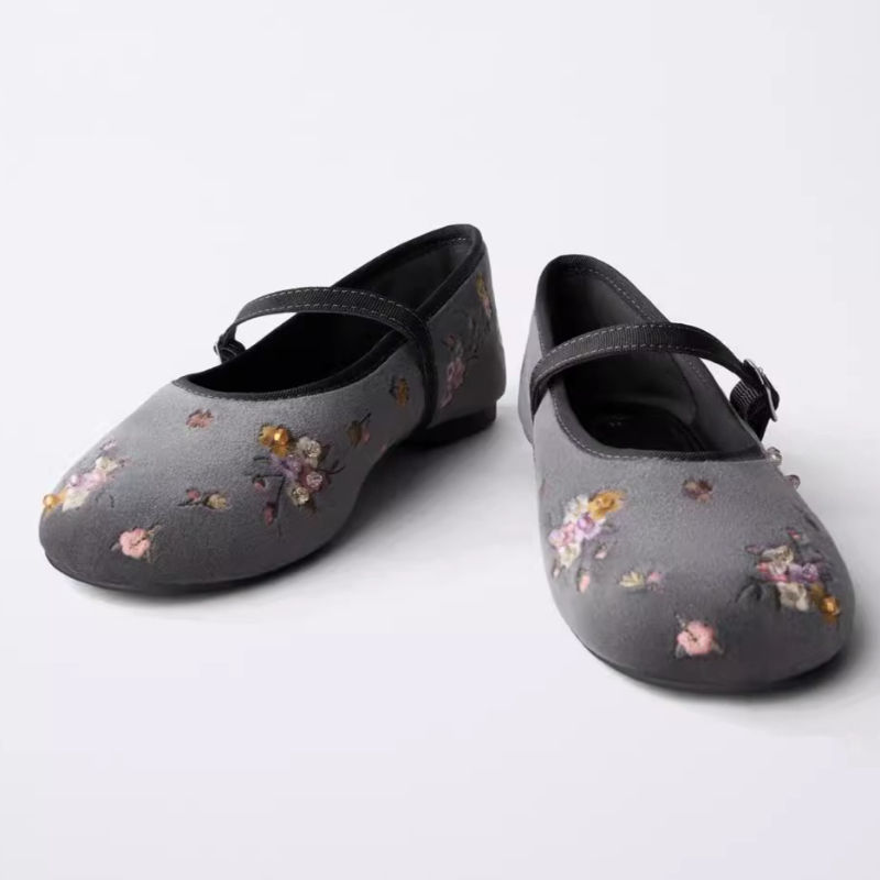 Sepatu Balet Wanita Mewah Berb - Embroidery Glass Beads ulasan dan harga