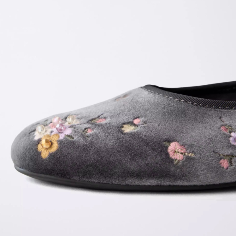 Sepatu Balet Wanita Mewah Berb - Embroidery Glass Beads ulasan dan harga