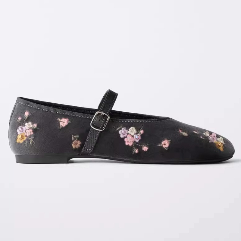 Sepatu Balet Wanita Mewah Berb - Embroidery Glass Beads ulasan dan harga